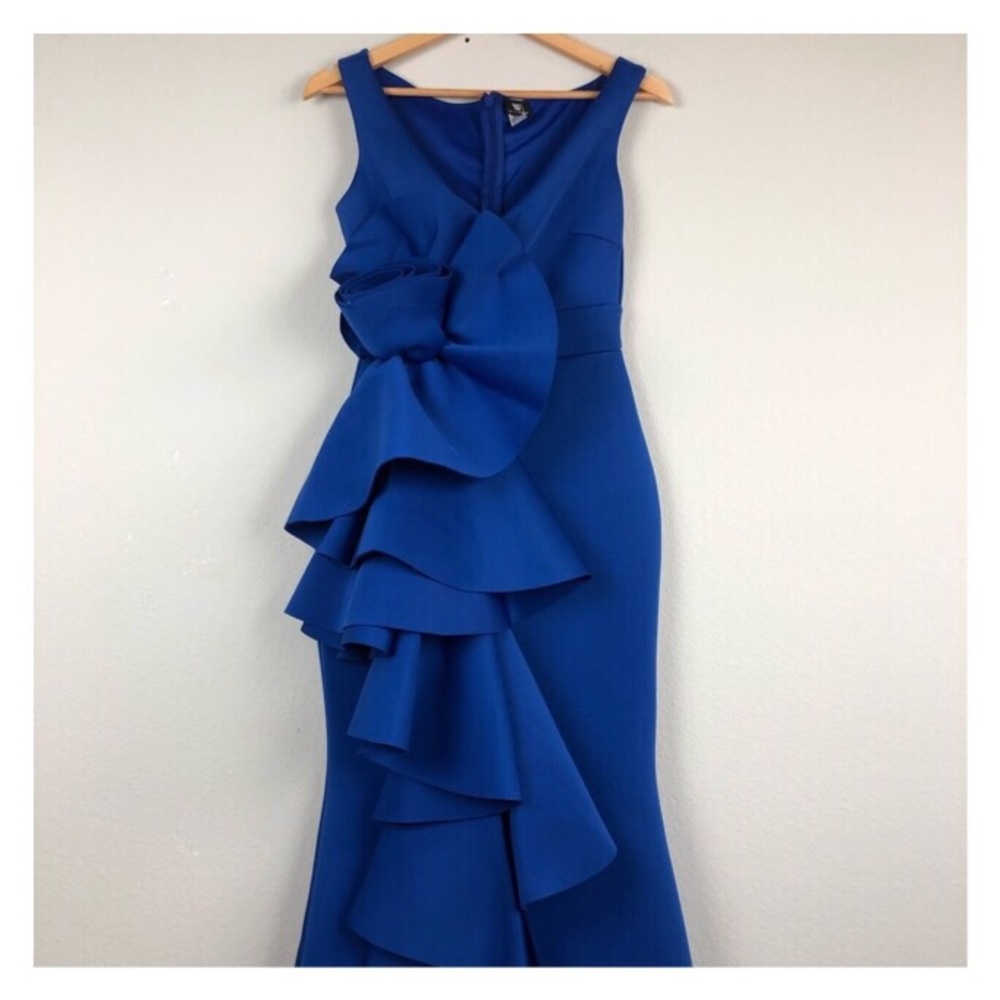 MAXI DRESS WITH RUFFLES - Picture 4 of 4